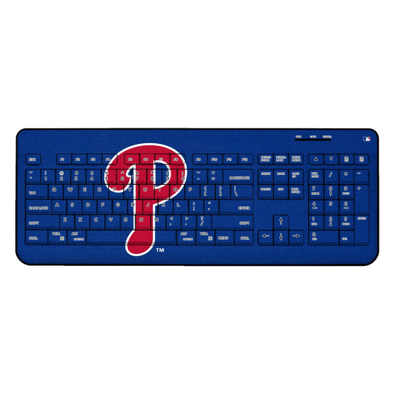 Philadelphia Phillies Solid Wireless USB Keyboard - 757 Sports Collectibles