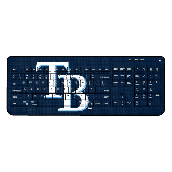 Tampa Bay Rays Rays Solid Wireless USB Keyboard - 757 Sports Collectibles