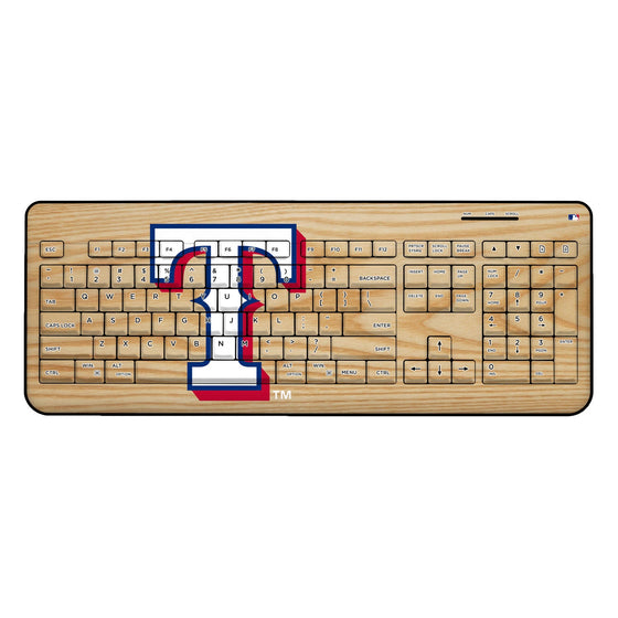 Texas Rangers Wood Bat Wireless USB Keyboard - 757 Sports Collectibles
