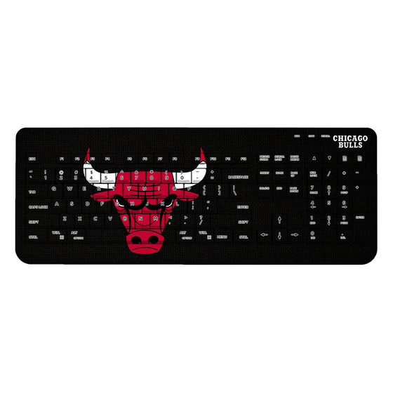 Chicago Bulls Solid Wireless USB Keyboard-0