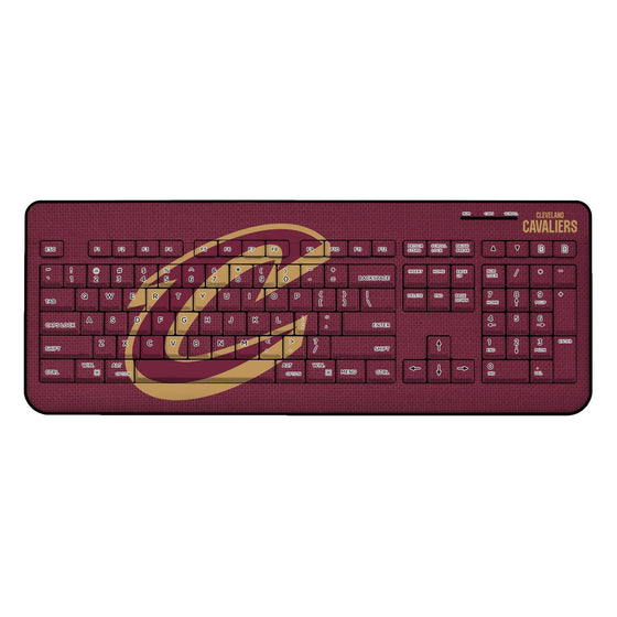 Cleveland Cavaliers Solid Wireless USB Keyboard-0