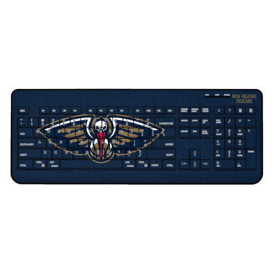 New Orleans Pelicans Solid Wireless USB Keyboard-0
