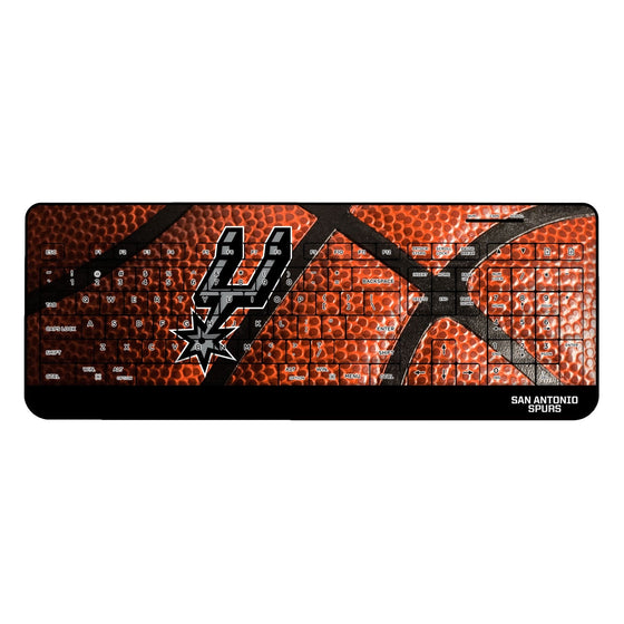 San Antonio Spurs Basketball Wireless USB Keyboard-0