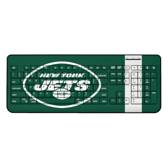 New York Jets Stripe Wireless USB Keyboard - 757 Sports Collectibles
