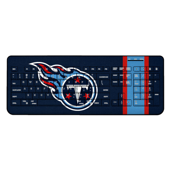 Tennessee Titans Stripe Wireless USB Keyboard - 757 Sports Collectibles