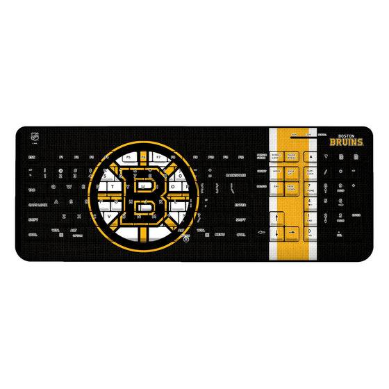 Boston Bruins Stripe Wireless USB Keyboard-0