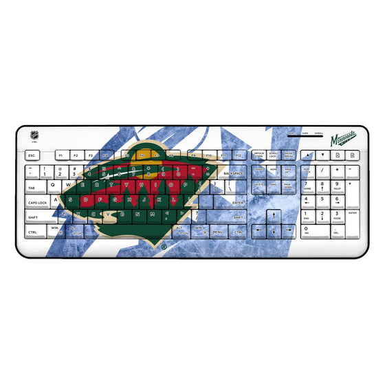 Minnesota Wild Ice Tilt Wireless USB Keyboard-0