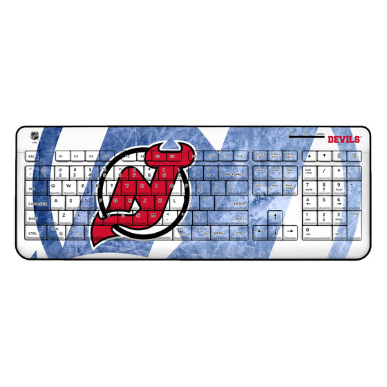 New Jersey Devils Ice Tilt Wireless USB Keyboard-0