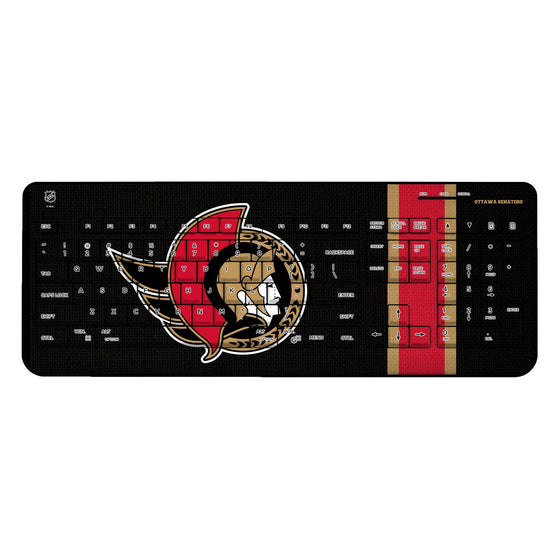 Ottawa Senators Stripe Wireless USB Keyboard-0
