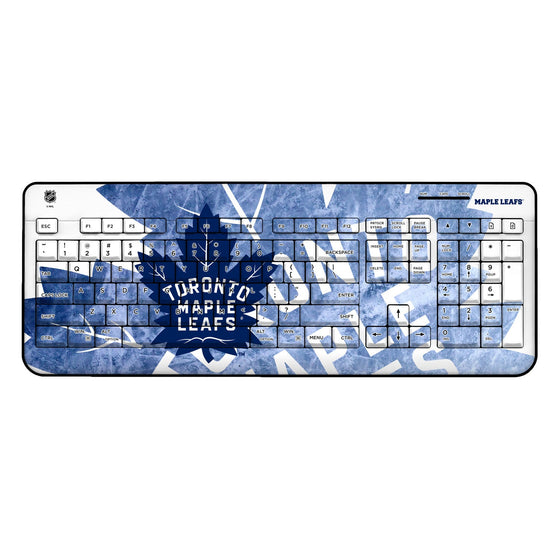 Toronto Maple Leafs Ice Tilt Wireless USB Keyboard-0