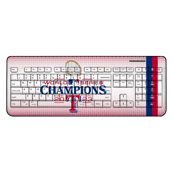 Texas Rangers 2023 MLB World Series Wireless USB Keyboard-0