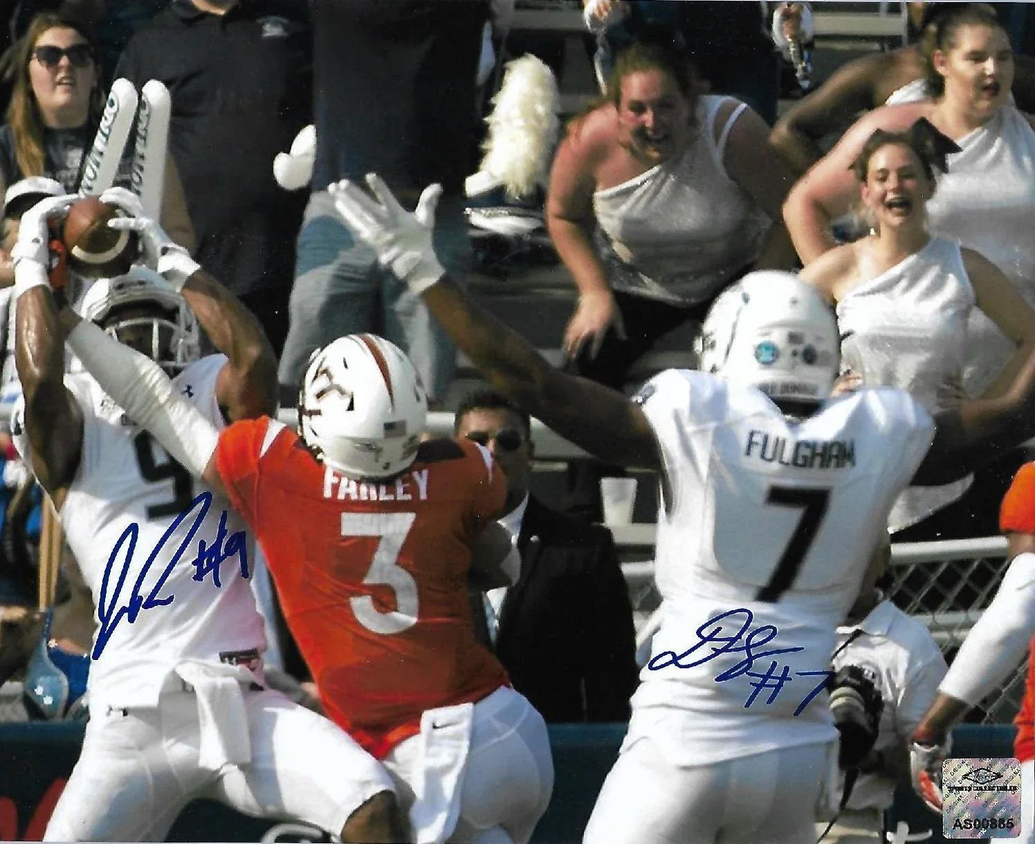 Old Dominion ODU Monarchs Jonathan Duhart Travis Fulgham Signed 8x10 Photo VT Upset - 757 Sports Collectibles Authentication