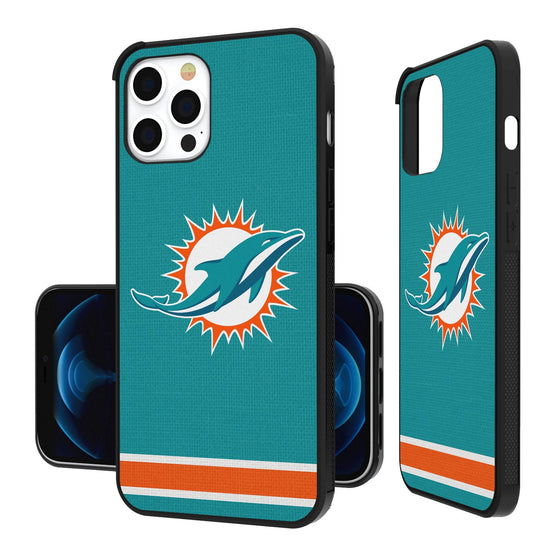 Miami Dolphins Stripe Bumper Case - 757 Sports Collectibles