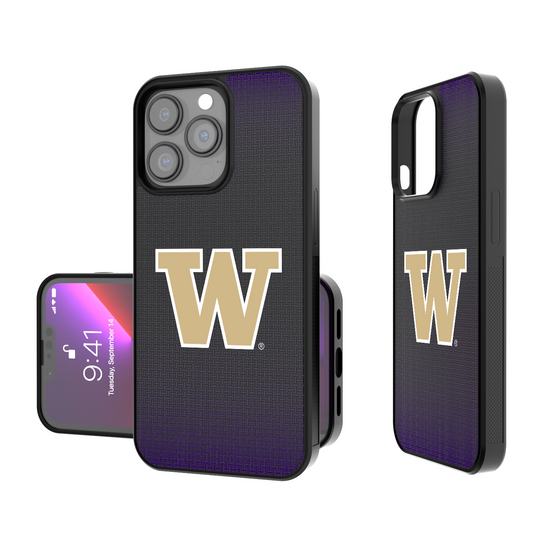 Washington Huskies Linen Bump Phone Case-0