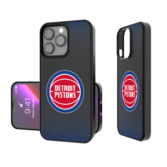 Detroit Pistons Linen Bump Phone Case-0