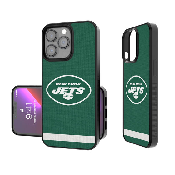 New York Jets Stripe Bumper Case - 757 Sports Collectibles