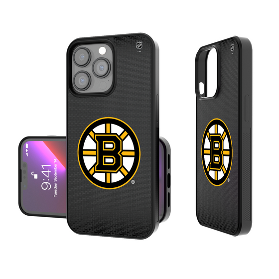 Boston Bruins Linen Bump Phone Case-0