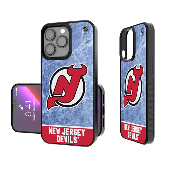 New Jersey Devils Ice Wordmark Bumper Case-0