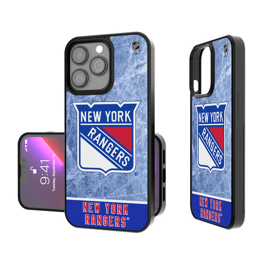 New York Rangers Ice Wordmark Bumper Case-0