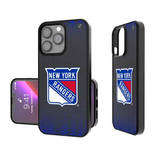 New York Rangers Linen Bump Phone Case-0