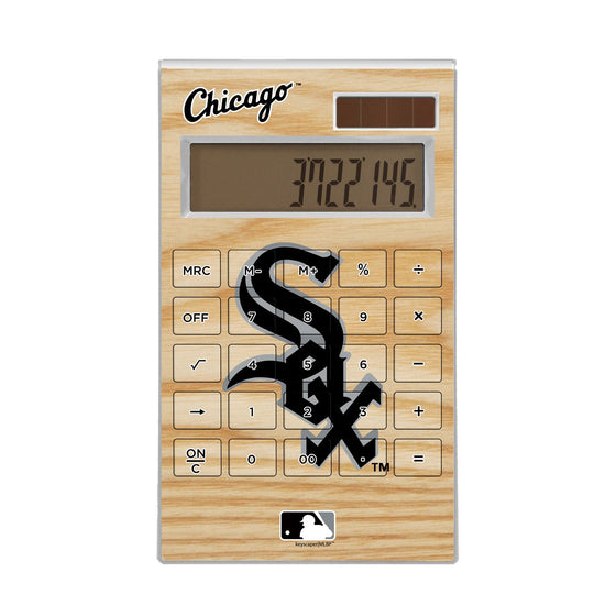 Chicago White Sox Wood Bat Desktop Calculator - 757 Sports Collectibles