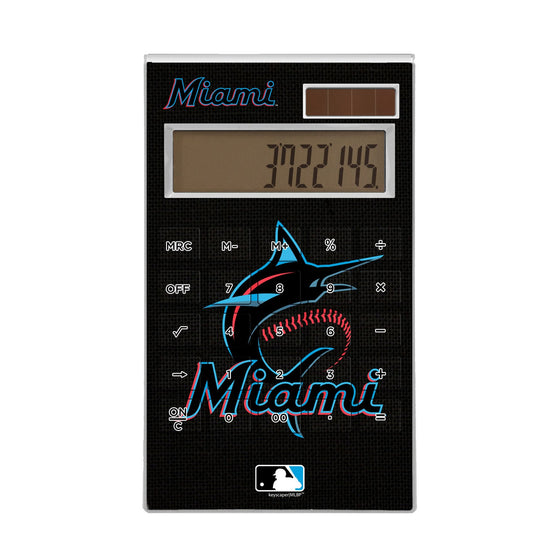 Miami Marlins Solid Desktop Calculator - 757 Sports Collectibles