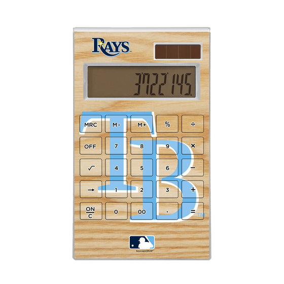Tampa Bay Rays Wood Bat Desktop Calculator - 757 Sports Collectibles