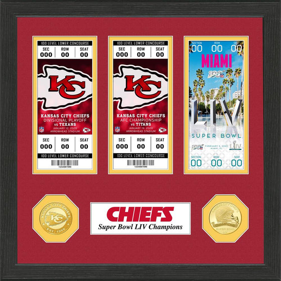 Kansas City Chiefs Super Bowl LIV 54 Road to Super Bowl LIV 54 Ticket Collection
