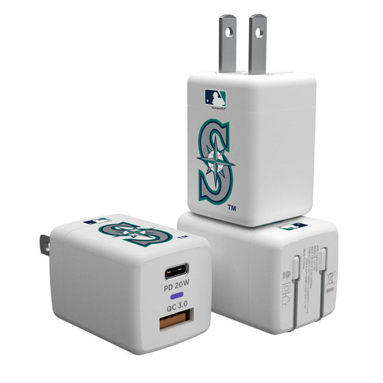 Seattle Mariners Insignia USB A/C Charger - 757 Sports Collectibles
