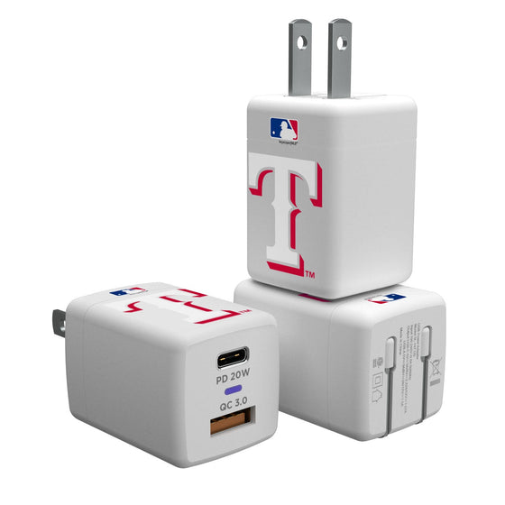 Texas Rangers Insignia USB A/C Charger - 757 Sports Collectibles