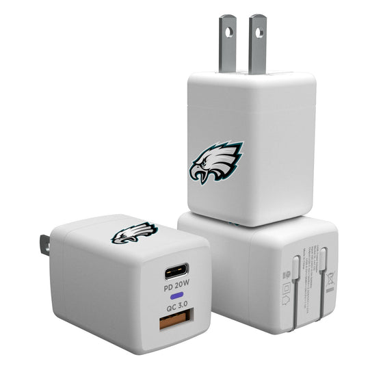 Philadelphia Eagles Insignia USB A/C Charger - 757 Sports Collectibles