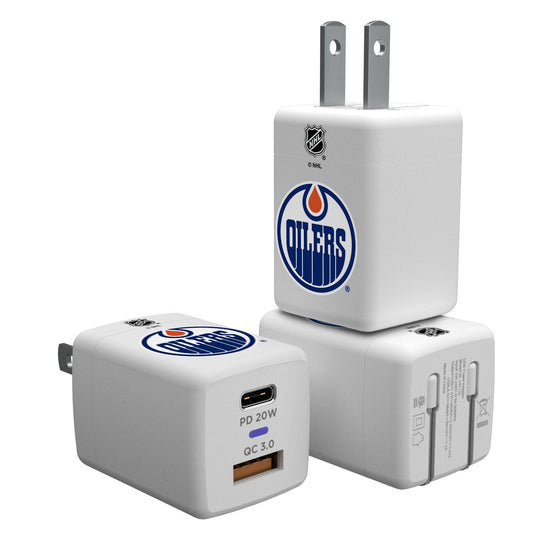 Edmonton Oilers Insignia USB A and C Charger-0