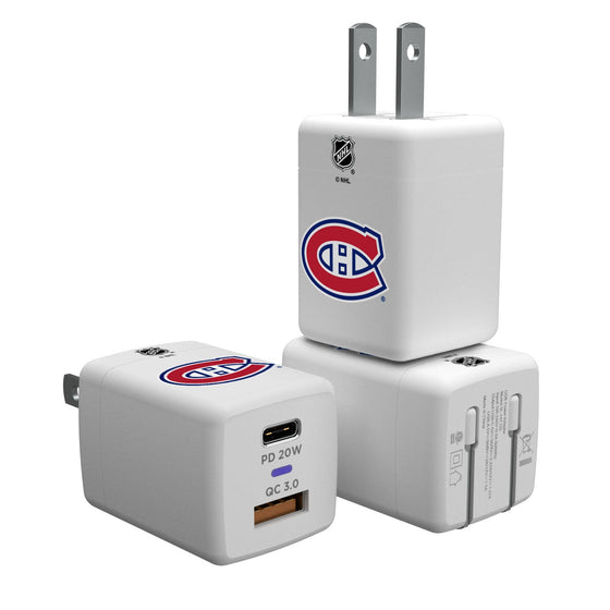 Montreal Canadiens Insignia USB A and C Charger-0