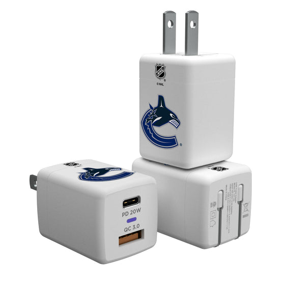 Vancouver Canucks Insignia USB A and C Charger-0