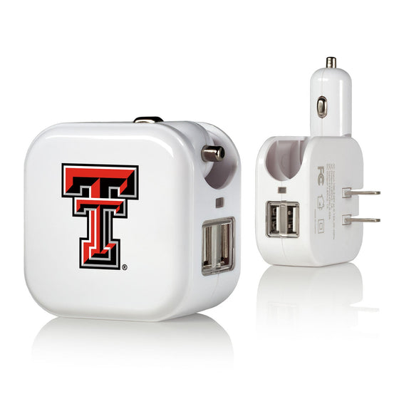 Texas Tech Red Raiders Insignia 2 in 1 USB Charger-0