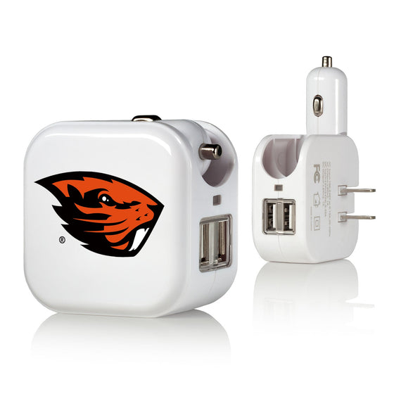 Oregon State Beavers Insignia 2 in 1 USB Charger-0