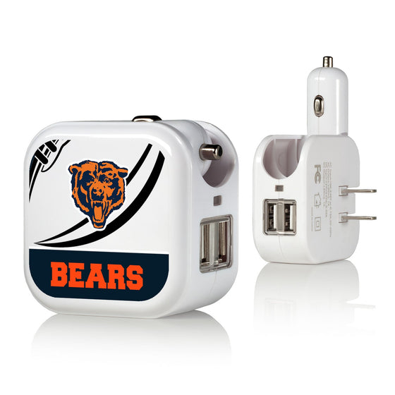 Chicago Bears 1946 Historic Collection Passtime 2 in 1 USB Charger - 757 Sports Collectibles