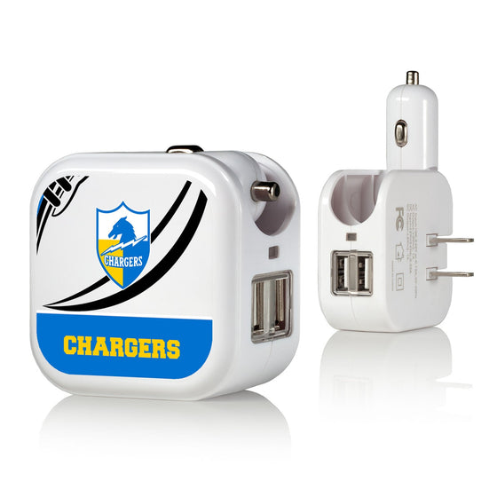 San Diego Chargers Passtime 2 in 1 USB Charger - 757 Sports Collectibles