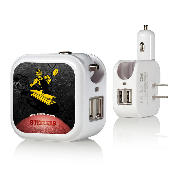 Pittsburgh Steelers 1961 Historic Collection Legendary 2 in 1 USB Charger - 757 Sports Collectibles