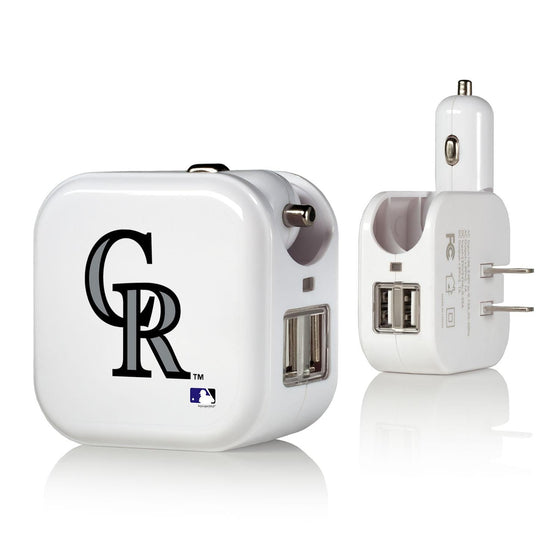 Colorado Rockies Insignia 2 in 1 USB Charger-0