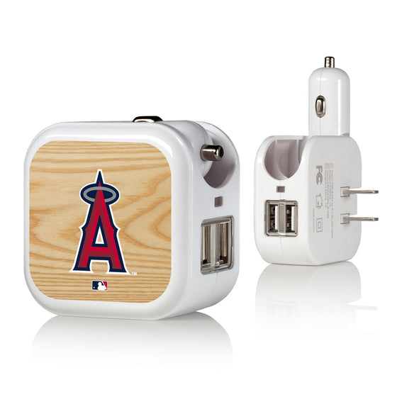 Los Angeles Angels Angels Wood Bat 2 in 1 USB Charger - 757 Sports Collectibles