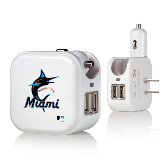 Miami Marlins Insignia 2 in 1 USB Charger-0
