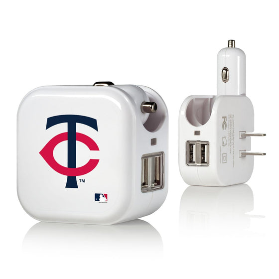 Minnesota Twins Insignia 2 in 1 USB Charger-0
