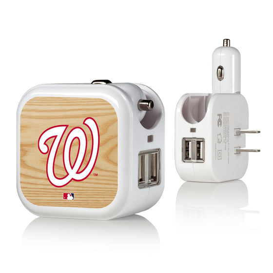 Washington Nationals Nationals Wood Bat 2 in 1 USB Charger - 757 Sports Collectibles