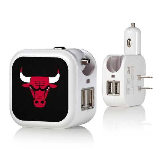 Chicago Bulls Solid 2 in 1 USB Charger-0