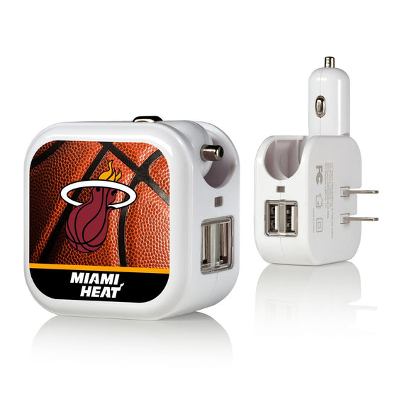 Miami Heat Basketball 2 in 1 USB Charger-0