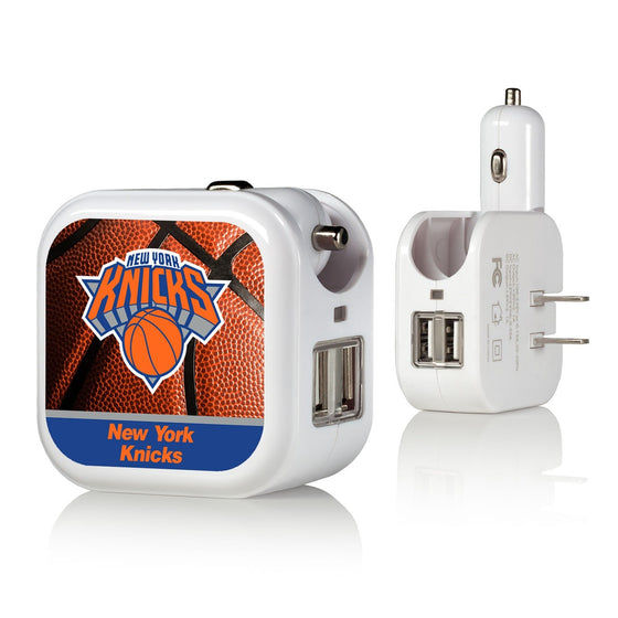 New York Knicks Basketball 2 in 1 USB Charger-0