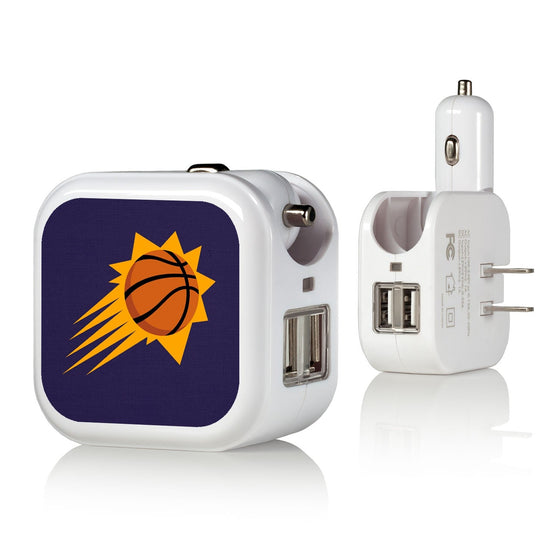 Phoenix Suns Solid 2 in 1 USB Charger-0