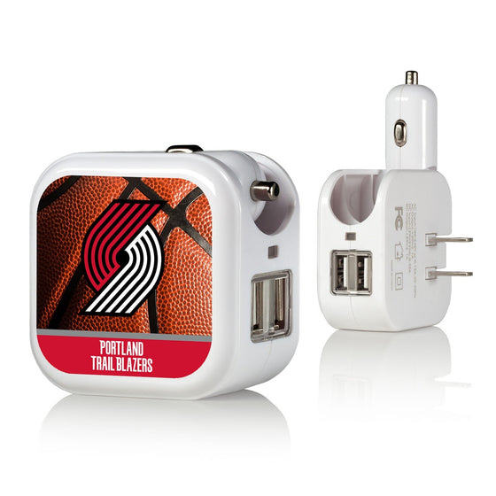 Portland Trail Blazers Basketball 2 in 1 USB Charger-0