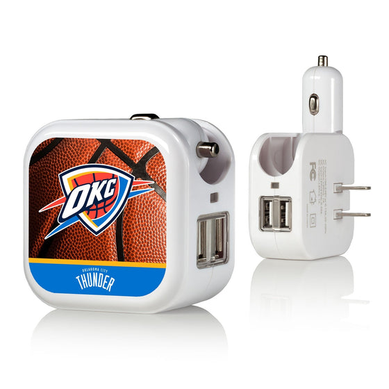 Oklahoma City Thunder Basketball 2 in 1 USB Charger-0